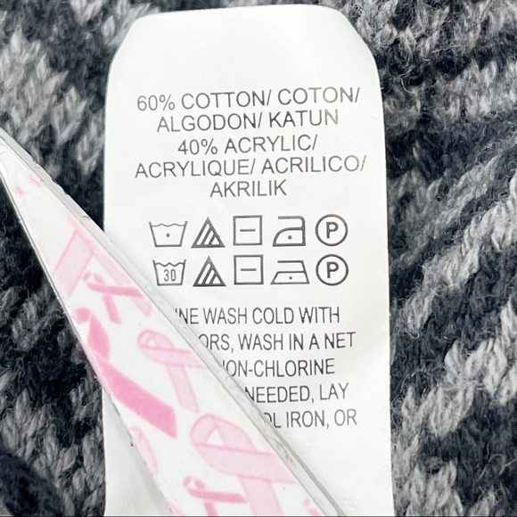 🍀LUCKY BRAND Aztec Intarsia Open Front Cardigan - Picture 7 of 7